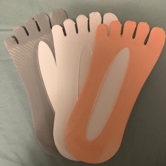 3 pairs in f brand new stretchy toe socks for wearing with sandals - Picture 1 of 1